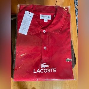 Men’s Lacoste Polo Shirt - size M, red